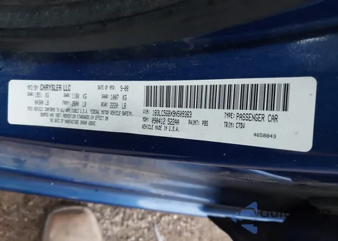 2009 Dodge Avenger R/T z USA, uszkodzony, nr VIN 1B3LC56BX9N509363